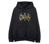 Batman Women's Batgirl Collage Logo Hoodie in Black | Size: Medium Batman Black M