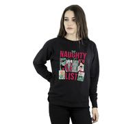 Batman Women's Naughty List Sweatshirt in Black | Size: 4XL Batman Black 4XL