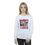 Batman Women's Naughty List Sweatshirt in Grey | Size: 2XL Batman Grey 2XL