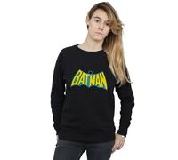 Batman Women's Retro Logo Heather Sweatshirt in Black | Size: 2XL Batman Black 2XL