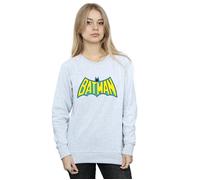 Batman Women's Retro Logo Heather Sweatshirt in Grey | Size: Small Batman Grey S