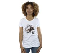 Batman Women's The Batcave Car Cotton Boyfriend T-Shirt in White | Size: Medium Batman White M