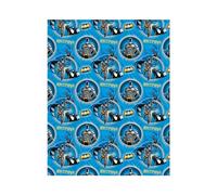 Batman Wrapping Paper 4 Metres Roll Wrap, Gift Wrap 4metres x 70cm Opened. Warner Bros Officially Licensed Product, Superhero birthday wrapping paper