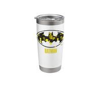Batman Yellow Logo Silhouette Edition Comic Stainless Steel Insulated Tumbler