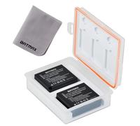 Batmax 2Packs DMW-BLG10 DMW-BLG10E DMW-BLE9 Battery with Battery Storage Case & Memory Card Case for Panasonic DC LX100 II GX9 TZ200 TZ95 TZ90 DMC TZ100 TZ80 GF6 GX7 GX80 LX100 S6 Camera Batteries