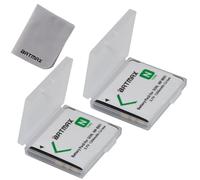Batmax 2Pcs NP-BN1 Rechargeable Battery for Sony Cyber-Shot DSC-W800 DSC-WX220 DSC-W830 DSC-W810 DSC-QX10 DSC-TF1 DSC-TX5 DSC-TX7 DSC-TX9 DSC-TX20 DSC-TX30