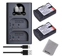 Batmax 2X DMW-BLF19 DMW-BLF19E Battery and LCD Charger with USB Type C port Compatible for Panasonic Lumix DC-G9 GH5 GH5S, DMC-GH3 GH3A GH3H GH3AGK GH3GK GH4 GH4H GH4GK