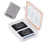 Batmax 2X LP-E12 Battery with Battery Storage Case Compatible with Canon EOS M50 M100 100D EOS M EOS M2 EOS M10 EOS M200 EOS Rebel SL1 Camera Batteries