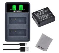 Batmax DMW-BLE9 DMW-BLG10 DMW-BLG10E Battery and Rapid USB Battery Charger for Panasonic DC LX100 II GX9 TZ200 TZ95 TZ90 DMC TZ100 TZ80 GF6 GX7 GX80 LX100 S6 Camera Batteries