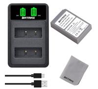 Batmax PS-BLS5 BLS-50 BLS-5 Battery and Battery Charger for Olympus E-M10 Mark II, OM-D E-M10 Mark IV, E-M10 Mark III S, E-M5 Mark III, PEN E-P7 E-PL2 E-PL3 E-PM1 E-PM2 E-M10 II, Stylus 1