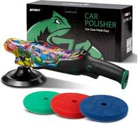 BATOCA P2 Rotary Car Polisher Buffer Sander 1000W 6inch Electric Polishing Machine for Car Floor Detailing Polish Buffing Variable 6 Speed 1000-3800RPM Detachable 8m Cable Side&D-Handle Soft Start