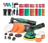 BATOCA S3 Cordless Car Buffer Polisher&S6 Mini Cordless Polisher for car Detailing, 2pcs 2.0Ah 12V Lithium-ion Universal Batteries, 0mm Rotary Polisher, 3&12mm Dual Action Polisher, Combo Kit, 2-in-1