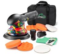 BATOCA S3 Cordless Car Polisher Buffer Sander Dual Action Polishing Machine with 2 2.0Ah Battery for Car Boat Motorcycle DIY Polish Buffing Clean 6inch Polishing Pads Polish Kit 6 Speeds 2500-5000RPM