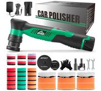 BATOCA S5 Cordless Mini Car Polisher Buffer Machine Dual Action & Rotary Polishing Machine with 1x 12V Battery 1inch 3inch Polishing Pads Kit for Car Motorcycle Deatiling Polish Buffing Clean 6 Speeds