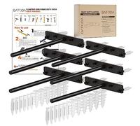 BATODA - 8" Floating Shelf Bracket Heavy Duty (6 pcs) -Solid Steel Blind Shelf Supports - Hidden Brackets for Floating Wood Shelves - Blind Shelf Support - Shelving Mounting Hardware Included (Pack 6)