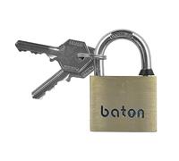Baton 761S Series Heavy Duty Brass Padlock. 40mm, 6.0mm Shackle Diameter, Shackle Clearance 23.0mm 761S-400