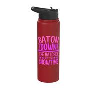 Baton Down The Luken It's Showtime Twirler Baton Stainless Steel Insulated Water Bottle