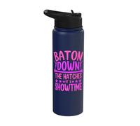 Baton Down The Luken It's Showtime Twirler Baton Stainless Steel Insulated Water Bottle