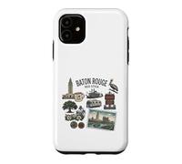 Baton Rouge Red Stick Louisiana City Landmarks Pelican Case for iPhone 11