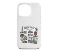 Baton Rouge Red Stick Louisiana City Landmarks Pelican Case for iPhone 13 Pro