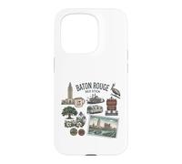 Baton Rouge Red Stick Louisiana City Landmarks Pelican Case for iPhone 15 Pro