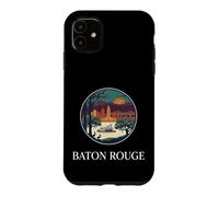 Baton Rouge Town Louisiana Riverboat Skyline Case for iPhone 11