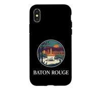 Baton Rouge Town Louisiana Riverboat Skyline Case for iPhone X/XS