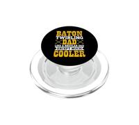 Baton Twirling Dad Like A Regular Dad Except Much Cooler PopSockets PopGrip for MagSafe