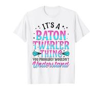 Baton Twirling Gift Twirler Twirl Beginner Professional T-Shirt