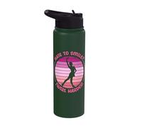 Baton Twirling Hate to Smile - Twirl Harder Baton Twirler Stainless Steel Insulated Water Bottle