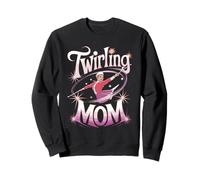 Baton Twirling Mom Majorette Mother's Day Baton Twirl Mom Sweatshirt