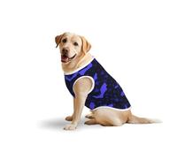 Bats_And_Starry_Sky_Seamless_Pattern Large Pet Cotton Vest For Dogs - Comfortable & Breathable Dog Apparel For Daily Wear, Outdoor Activities & Special Occasions