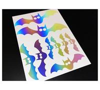 Bats (Assorted) Reflective Rainbow Bright Stickers