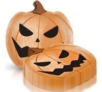 Bats & Boos Jack-o-Lantern Shaped Dinner Plates I Halloween I Pack of 8