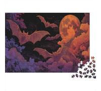 Bats Flying Across The Moonlit Sky Rätsel Für Erwachsene || 1000pcs (75x50cm) Puzzles Lernspiele Home Decor Puzzles