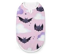 Bats Gothic Dog Clothes Dogs Jacket Pet Shirts Coats for Summer Apparel L