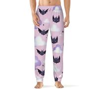Bats Gothic Men's Pajama Pant Lounge Sleepwear Elastic Waistband Sleep Bottoms 2XL