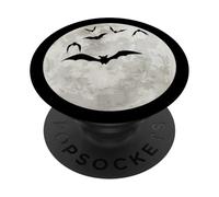 Bats in the full moon Halloween Bats PopSockets Adhesive PopGrip