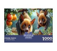 Bats Jigsaw Puzzles Puzzle for Adults Kids. 1000 Pieces Fruit Tree Impossible Challenge Toy Home Decoration for Gifts 38x26cm/1000pcs