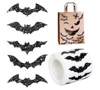 Bats Wall Decor - Bats Peglines | Halloween Decor Stickers | Spooky Room Present Stickers | Ale Seal Sticker Supplies