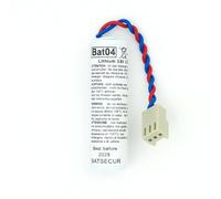 BATSÉCUR - Alarm Battery BAT04 Compatible with Batli04, D8903, LI04, MGL956439 DAITEM Hager 3.6V 2Ah - 3.6V 2.7Ah Li-SOCl2