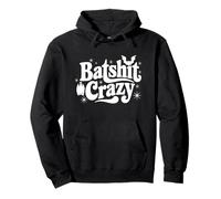 Batshit Crazy Spooky Season Halloween Retro Bats Lover Gift Pullover Hoodie