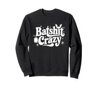 Batshit Crazy Spooky Season Halloween Retro Bats Lover Gift Sweatshirt
