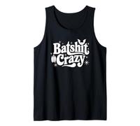 Batshit Crazy Spooky Season Halloween Retro Bats Lover Gift Tank Top