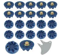 Batsman-Specific Cricket Spikes, 22 Pcs Screw-in Cricket Spikes Replacement with Spanner Universal Shoes Cleat Set for Firm to Hard Ground & Astroturf