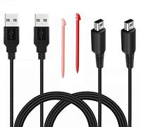 BATSOEASY 2 Pcs 3.9ft USB Charger Cable Compatible with Nintendo 2DS, 3DS, DSi, New 2DS XL, Play and Charge