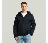 Batt Hooded Overshirt - Dark blue - Men XS