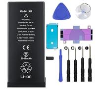 Batt-IPhone XR Battery Replacement Kit Including Water Proof Sticker, Screwdriver, Suction Cup, Pry Tool - DIY Smartphone Repair, Professional Battery Replacement Accessories(2942 mAh).
