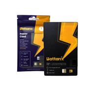 BATTARIX Power Card - Portable Charger Power Bank, Fast Charging, External Battery for Emergency Survival Everyday Carry Lightning & USB C for Android+iPhone (Single Use, Pre-Charged)