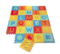 Battat - 82 Pieces Foam Alphabet Floor Mat - Large 55x65in Interlocking ABC Puzzle Mat - Floor Puzzle with Removable Shapes for Babies & Toddlers - 0 Months
